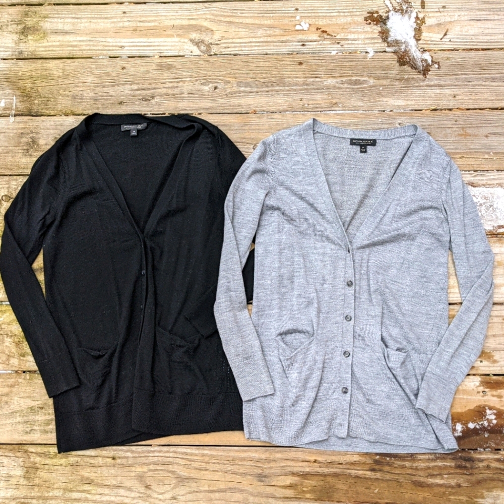 Lot of 2 Merino Wool Banana Republic Cardigans